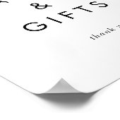 おしゃれなタイポグラフィーカード&ギフトサイン ポスター (角)