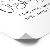 おしゃれなタイポグラフィー ミニマル アドバイス＆ウィッシュ ポスター (角)