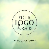 おしゃれなタイポグラフィー 透明 ビジネス カスタムロゴ ウィンドウサイン (シート3)