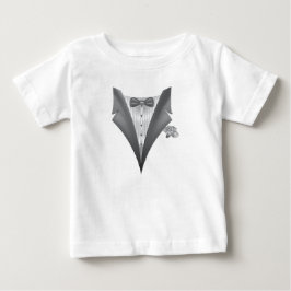 おしゃれなタキシード柄 ベビーTシャツ