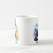 おしゃれなタキシード猫 コーヒーマグカップ (中央)