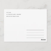 おしゃれなタンパ フロリダ スカイライン 水彩 旅行 ポストカード (裏面)