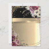 おしゃれなダイヤモンド風船花の退職パーティー 招待状 (裏面)