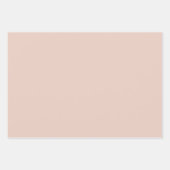 おしゃれなダスティピンクの茄子色ワインレッドの3枚組ギフト包装紙セット ラッピングペーパーシート (正面)