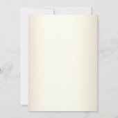 おしゃれなダスティーローズ ウォーターカラー フラワーエンゲージメントパーティー 招待状 (裏面)