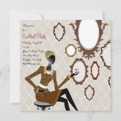 おしゃれなダダスカス コンセプトパーティー 招待状 (裏面)