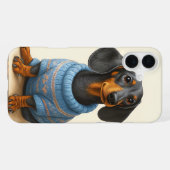 おしゃれなダックスフント iPhoneケース (裏面横)