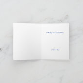 おしゃれなダマスクとクジャクの羽根の結婚式のお礼 サンキューカード (内部)