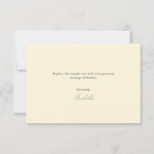 おしゃれなダマスク＆ストライプの結婚前お茶会 招待状 (裏面)