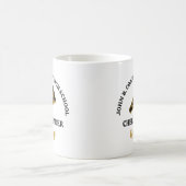 おしゃれなチアリーディング カスタム高校 コーヒーマグカップ (中央)