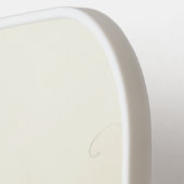 おしゃれなチックなフラミンゴのモノグラムカスタマイズ ピックルボールラケット (左詳細)