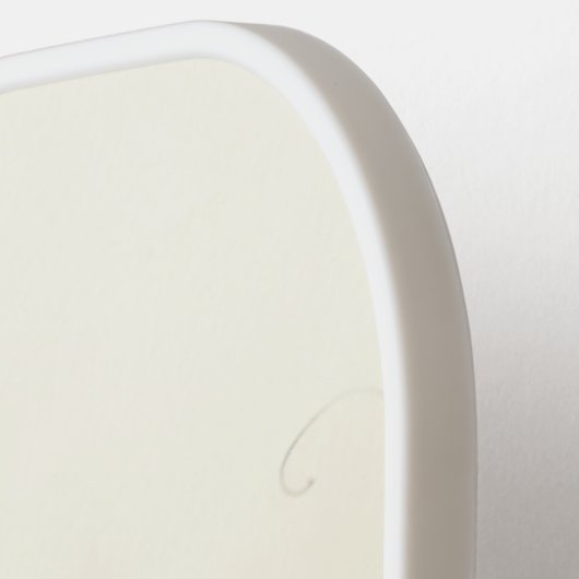 おしゃれなチックなフラミンゴのモノグラムカスタマイズ ピックルボールラケット (左詳細)