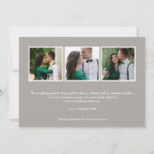 おしゃれなチャームがポイントの編集可能なSave The Dateカード 招待状 (裏面)