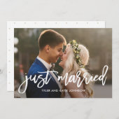 おしゃれなチャームが編集可能なカラフルな結婚発表 サンキューカード (正面/裏面)