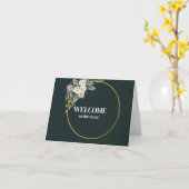 おしゃれなチーム歓迎カード カード (黄色い花)