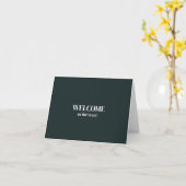 おしゃれなチーム歓迎メッセージ カード (黄色い花)