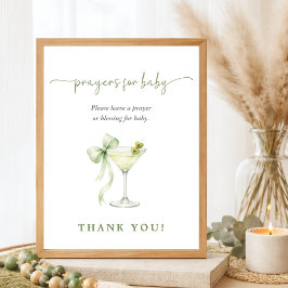 おしゃれなティニーワン ニュートラル ベビーシャワー祈り 赤ちゃんのために ポスター
