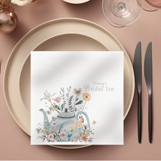 おしゃれなティーパーティー  ブライダルシャワー   スタンダードランチョンナプキン
