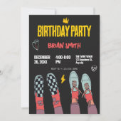 おしゃれなティーンズスニーカー 招待状 (正面)