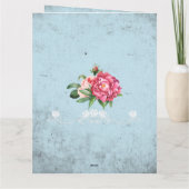 おしゃれなテキスト おめでとう 愛する人 ラスティック フレンチスタイル カード (裏面)