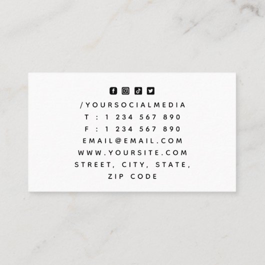 おしゃれなテニスクラブ 現代のボール 世界ロゴ 社会 名刺 (裏面)