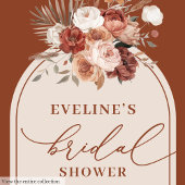 おしゃれなテラコッタパンパス草ボヘミアンポップス ペーパープレート