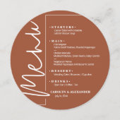 おしゃれなテラコッタラウンド メニュー (正面)