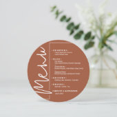 おしゃれなテラコッタラウンド メニュー (スタンド正面)