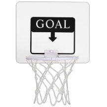 おしゃれなデザインのユニークなミニバスケットボールゴール