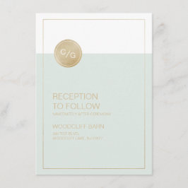 おしゃれなデザインの結婚式の受付カード エンクロージャーカード