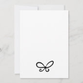 おしゃれなドリンクタワー コケッタイブ ボー ベビーシャワー 招待状 (裏面)