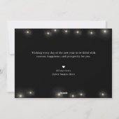 おしゃれなニューイヤー写真カード シーズンカード (裏面)