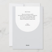 おしゃれなニューヨールへのグレイ・チーズの写真年賀状 シーズンカード (裏面)