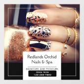 おしゃれなネイルサロン販促用カスタマイズ ウィンドウサイン (シート)