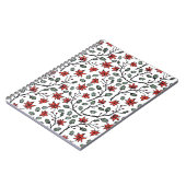 おしゃれなノートテーカーのためのフラワースパイラルノートブック ノートブック (左側)