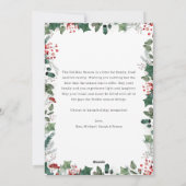 おしゃれなハッピーホリデーカード（オリジナルメッセージ付き） シーズンカード (裏面)