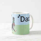 おしゃれなハトの父の日 Editable Funny Father’s Day コーヒーマグカップ (正面右)