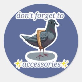 おしゃれなハト ラウンドシール