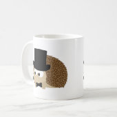 おしゃれなハリネズミ コーヒーマグカップ (正面左)