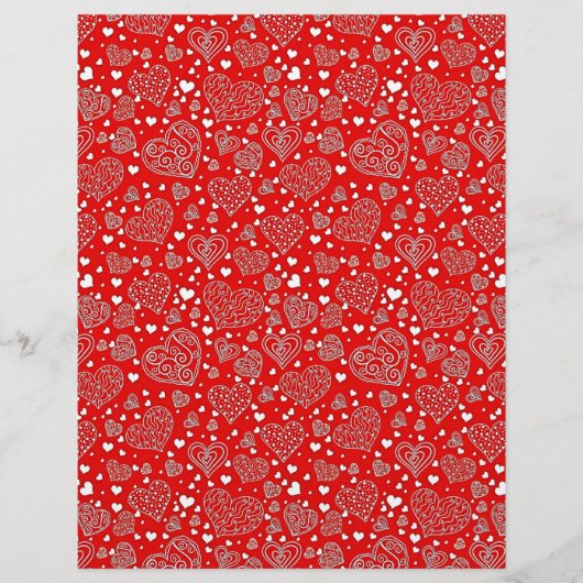 おしゃれなハート柄の折り紙 (正面)