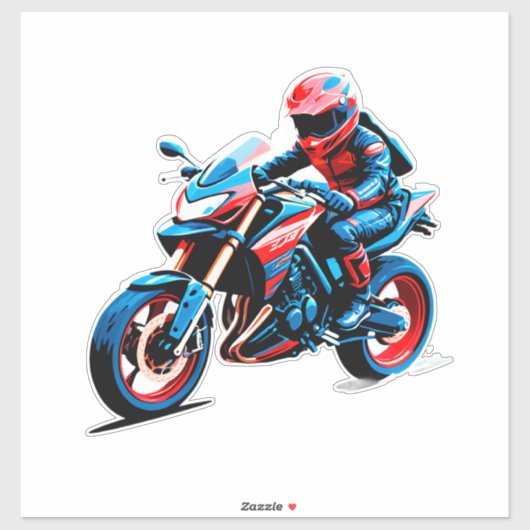 🏍️ おしゃれなバイク乗り 都市生活 スピード シール (シート)