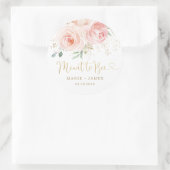 おしゃれなバラピンクの花の蜂蜜瓶 ラウンドシール (バッグ)