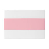 おしゃれなバラピンク 単色 | クラシック エレガント 招待状ベリーバンド (裏面例)