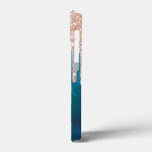 おしゃれなバレエシューズ ローズゴールド グリッター ドリップス Case-Mate iPhoneケース (裏面 / 左)