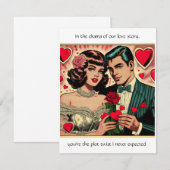 おしゃれなバレンタインカードの引用 ノートカード (正面/裏面)