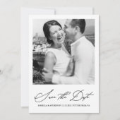 おしゃれなバーガンディの写真 Save the Date セーブザデート (正面)