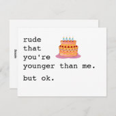 おしゃれなバースデーカード シーズンカード (正面/裏面)