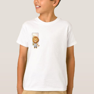 おしゃれなバーバー ライオン スタイリスト キッズ Tシャツ