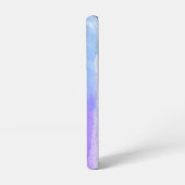 おしゃれなパステルカラーの水彩イニシャルモノグラム名 SAMSUNG GALAXYケース (左側面)