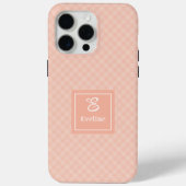 おしゃれなパステルコーラルiPhoneケース トレンディなカスタムデザイン Case-Mate iPhoneケース (裏面)